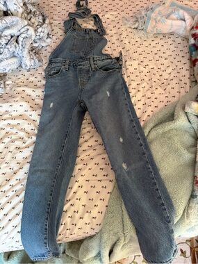 Levi’s XS Denim Overalls Petite 25” Inseam Bib Straight Leg Workwear